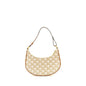Celine Medium Ava Purse Triomphe Canvas/Calfskin White/Brown