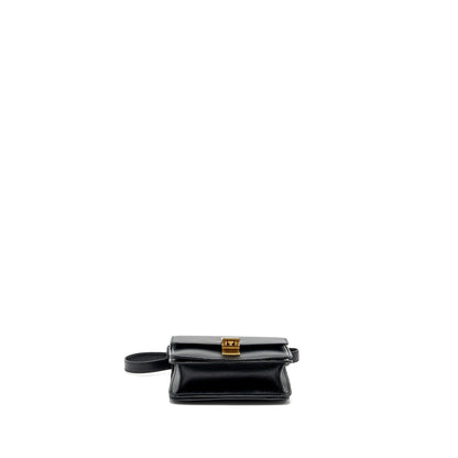 Celine Mini Classic Box Purse Calfskin Black