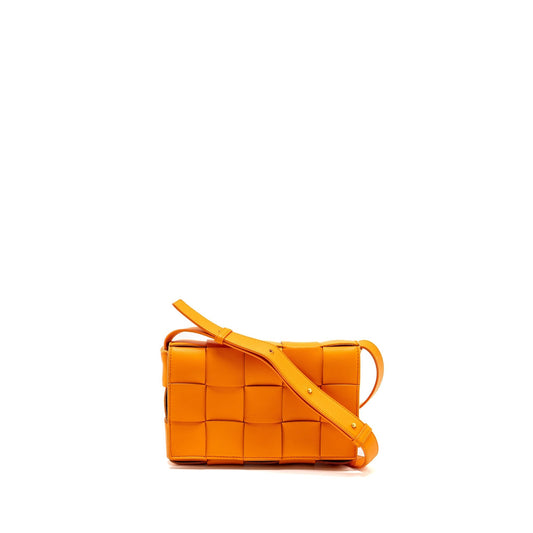 Bottega Veneta Small Cassette Purse Lambskin Orange