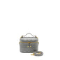 Dior Small Diortravel Vanity Case Cannage Lambskin Grey Rovelle Bags