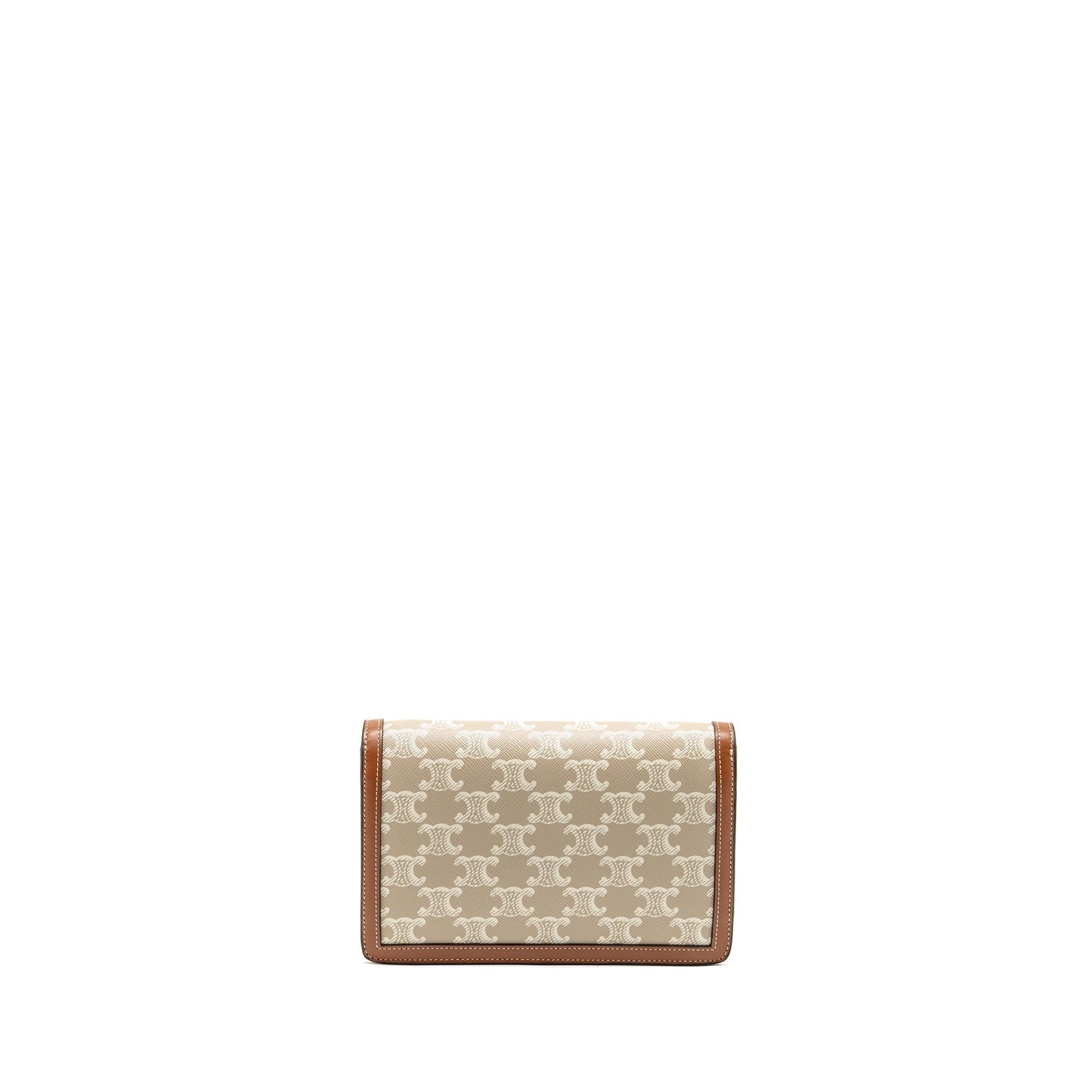 Celine Wallet on Chain Margo Triomphe Canvas/Calfskin