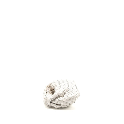 Bottega Veneta Mini Jodie Lambskin Chalk