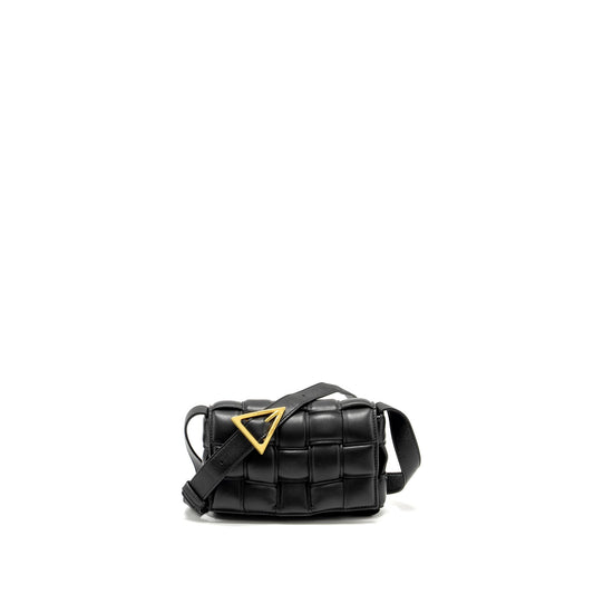 Bottega Veneta Small Padded Cassette Purse Lambskin Black