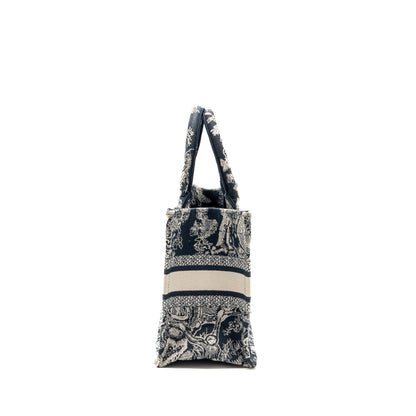 Dior Small Book Tote Blue Toile De Jouy Embroidery Rovelle Bags
