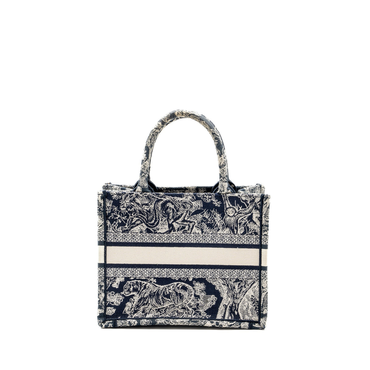 Dior Small Book Tote Blue Toile De Jouy Embroidery Rovelle Bags