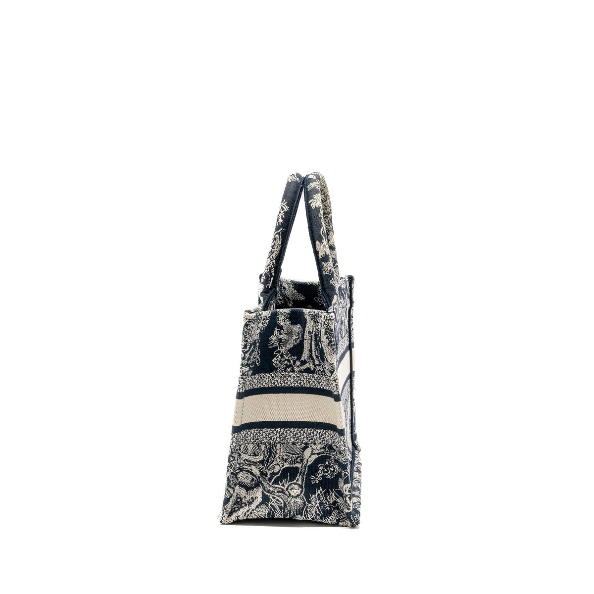 Dior Small Book Tote Blue Toile De Jouy Embroidery Rovelle Bags