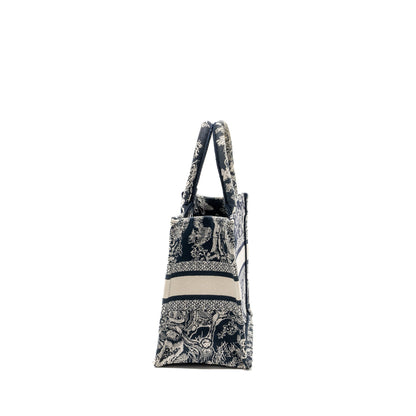 Dior Small Book Tote Blue Toile De Jouy Embroidery Rovelle Bags