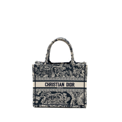 Dior Small Book Tote Blue Toile De Jouy Embroidery Rovelle Bags