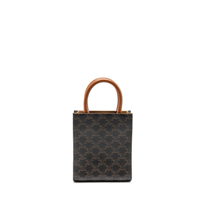 Celine Mini Vertical Cabas Triomphe Canvas