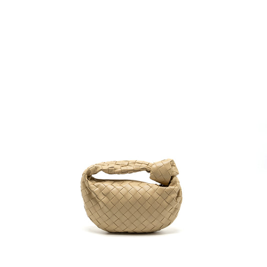 Bottega Veneta Mini Jodie Lambskin Beige