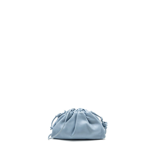 Bottega Veneta Mini Pouch Calfskin Blue