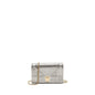 Dior Diorama Wallet on Chain Metallic Patent Silver Rovelle Bags