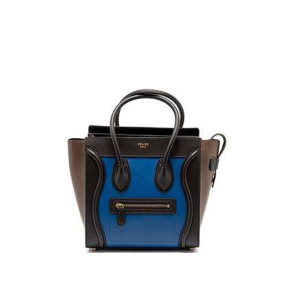 Celine Micro Luggage Purse Calfskin Multicolour