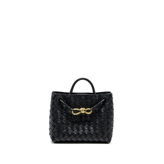 Bottega Veneta Small Andiamo Purse Lambskin Black