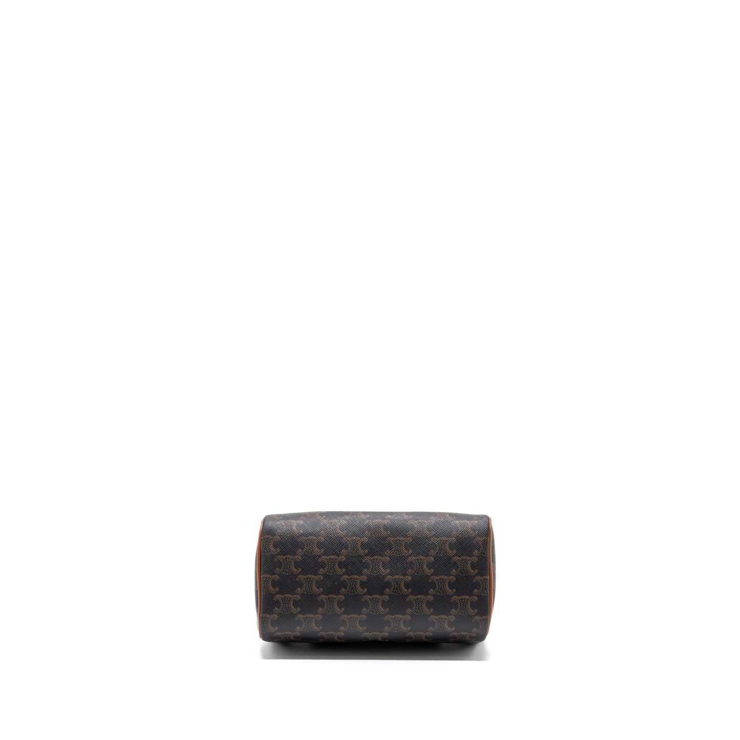 Celine Small Boston Purse Triomphe Canvas/ Leather Brown