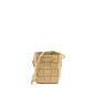 Bottega Veneta Small Cassette Bucket Purse Lambskin Beige