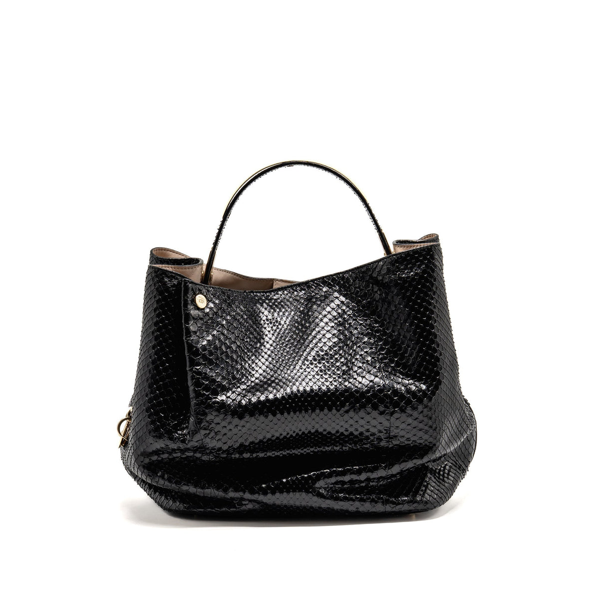 Dior Diorific tote Purse Python leather black Rovelle Bags