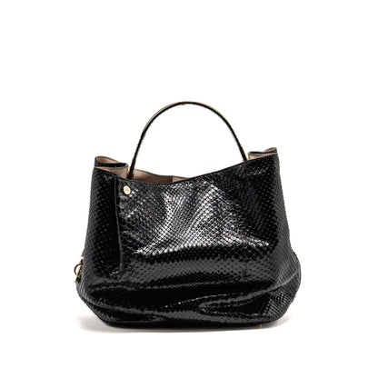 Dior Diorific tote Purse Python leather black Rovelle Bags