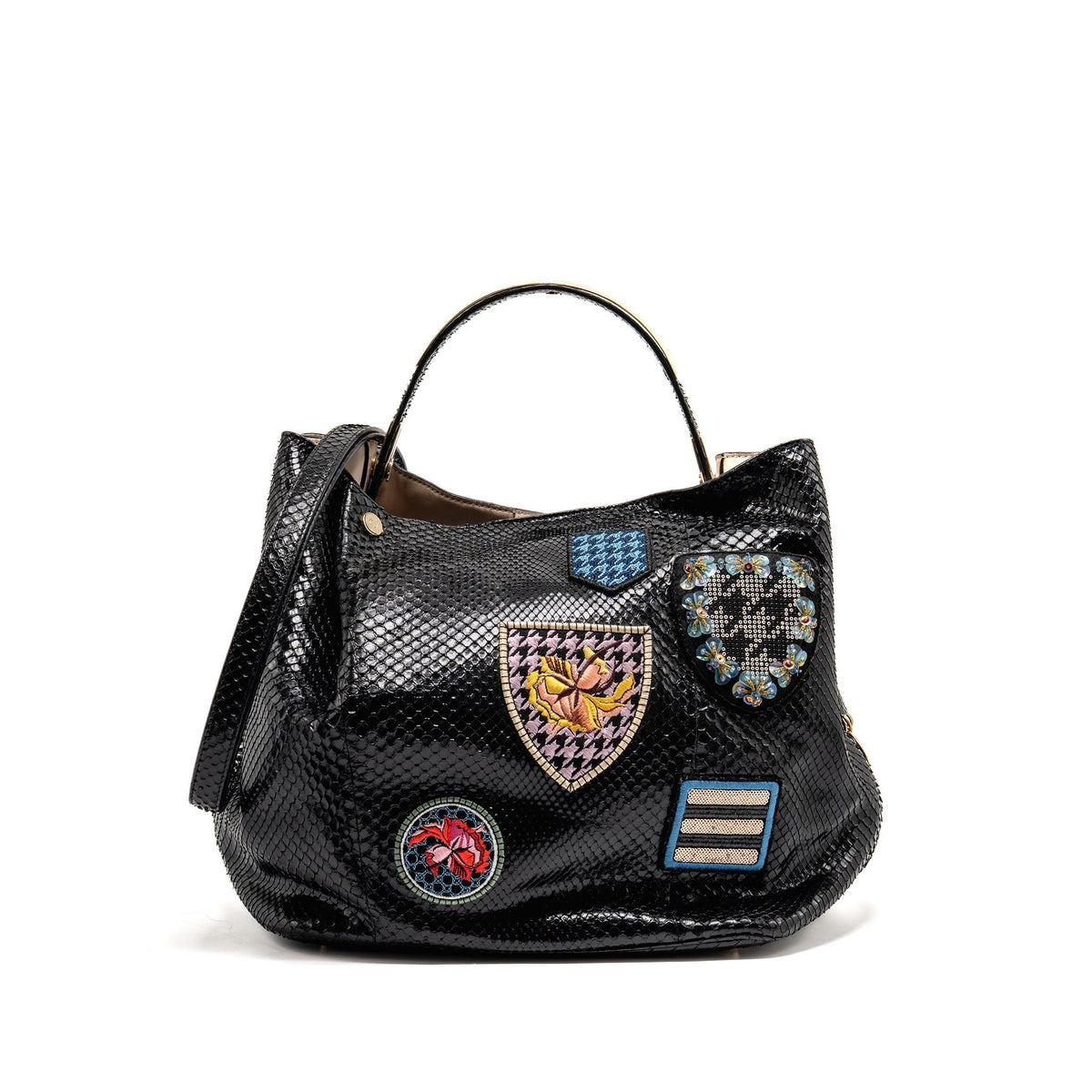 Dior Diorific tote Purse Python leather black Rovelle Bags