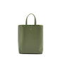 Luxury CELINE vertical cabas tote bag grained calfskin green