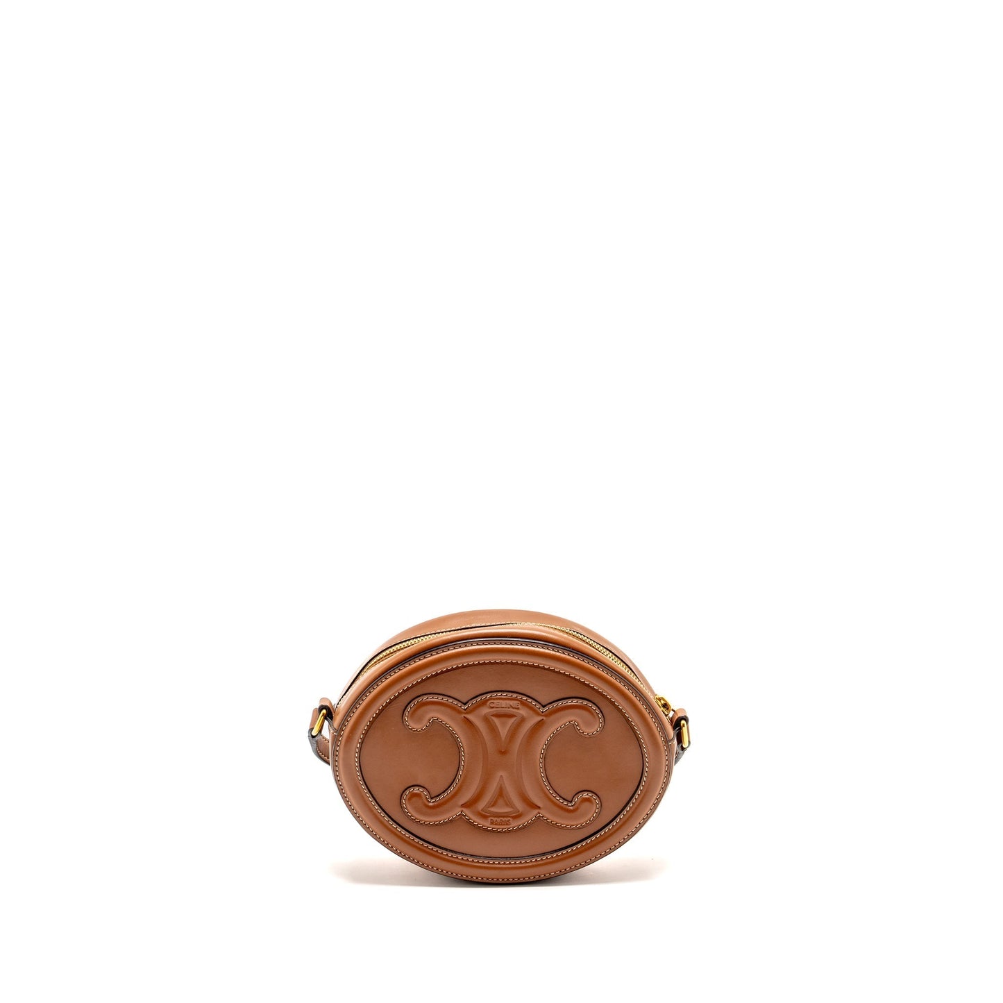 Celine Oval Purse smooth calfskin tan