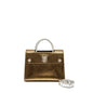 Dior Top Hanbdle tote Purse multicolour metallic bronze / silver Rovelle Bags