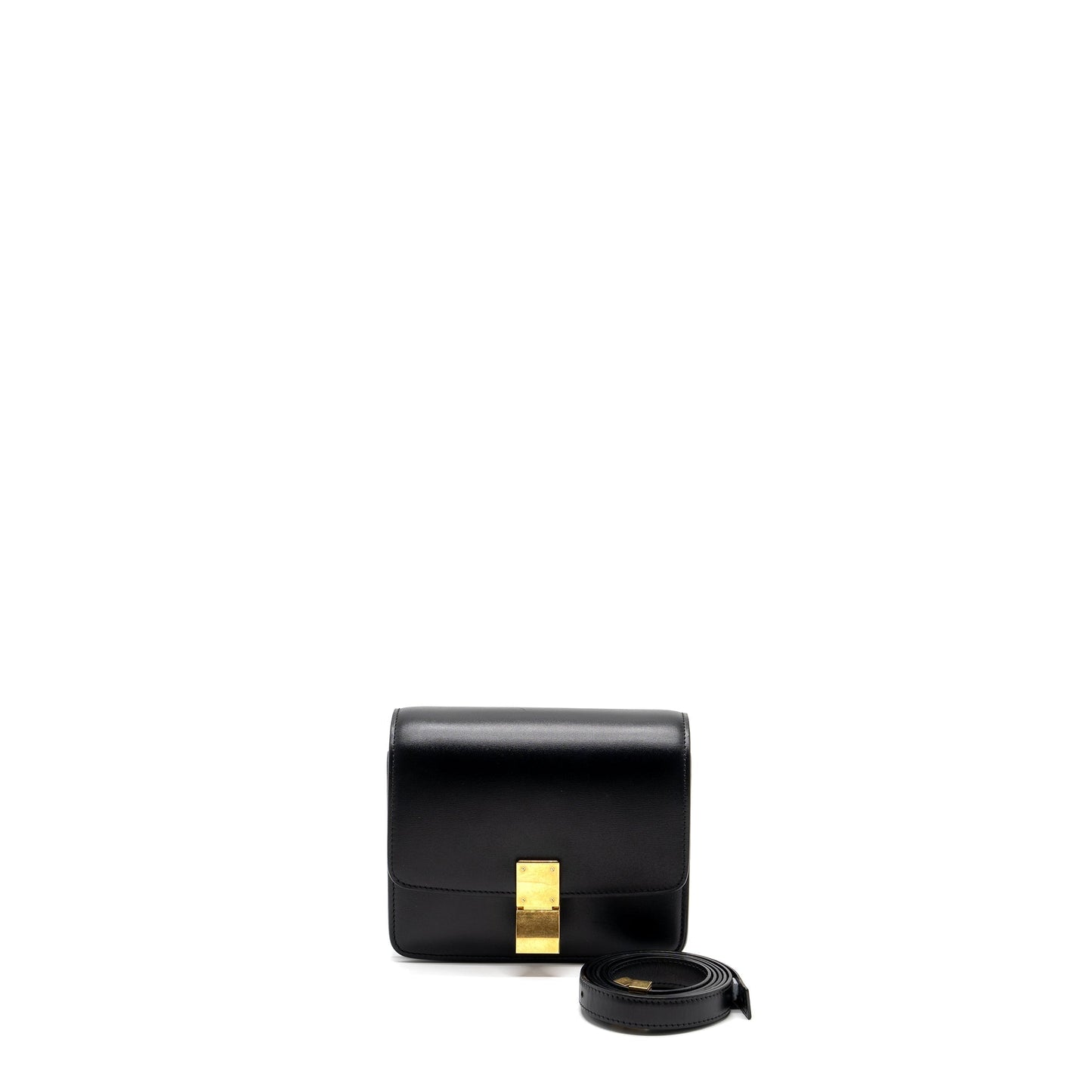 Celine mini classic box Purse calfskin black