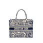 Dior Medium Book tote Blue Toile De Jouy Embroidery Canvas Rovelle Bags