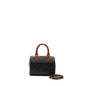 Celine Small Boston Purse Triomphe Canvas/Calfskin Tan