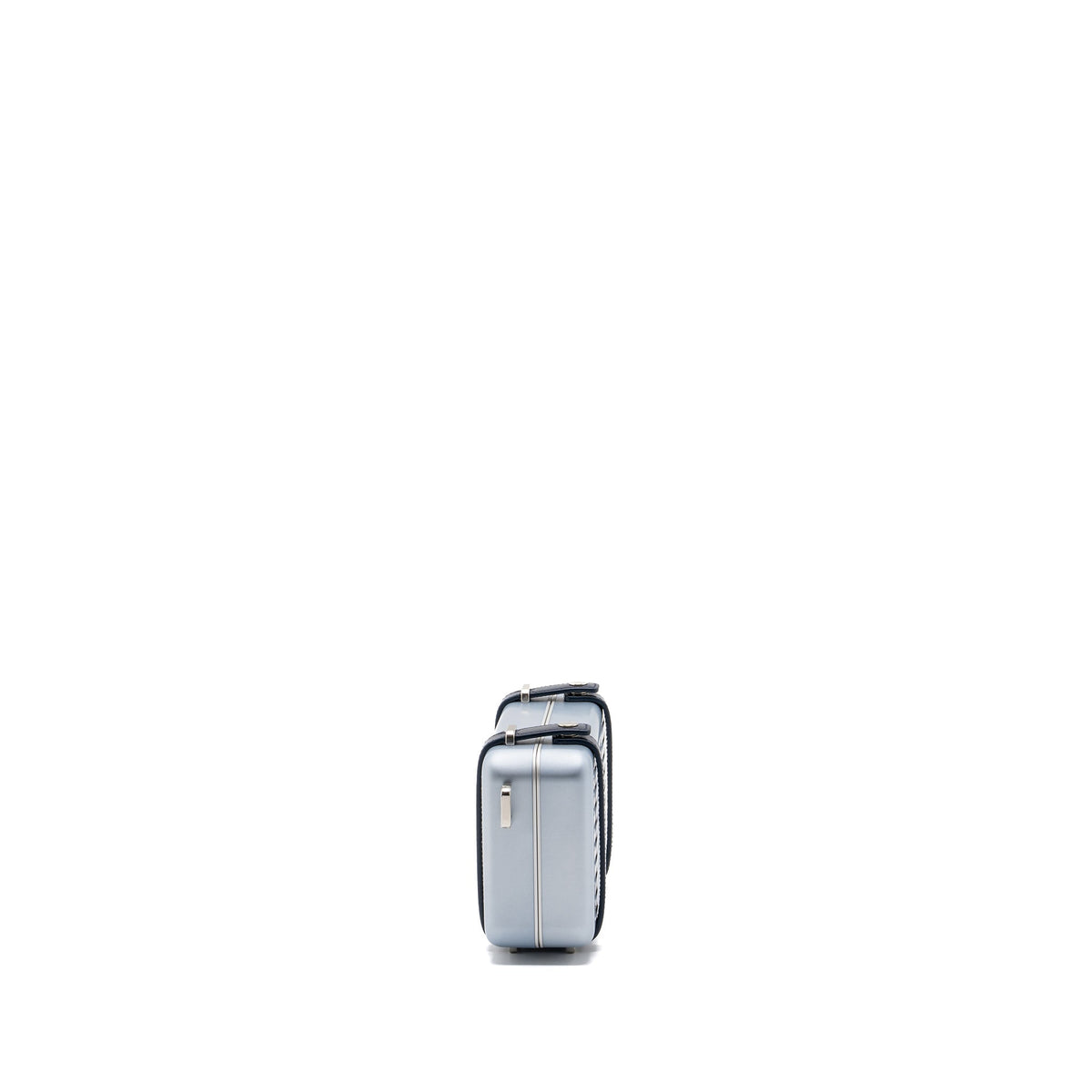 Dior X Rimowa clutch trunk Purse aluminium / calfskin silver / black Rovelle Bags
