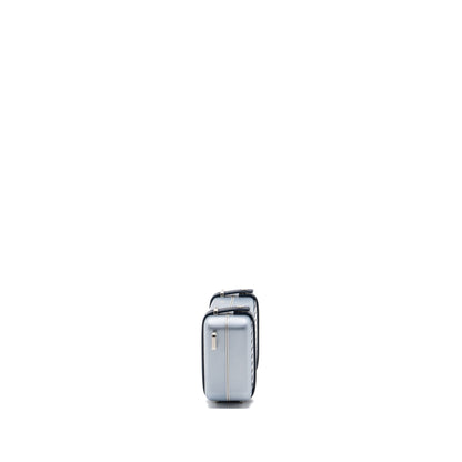 Dior X Rimowa clutch trunk Purse aluminium / calfskin silver / black Rovelle Bags