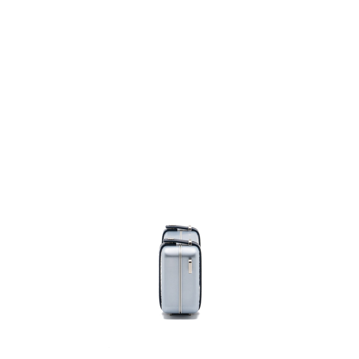 Dior X Rimowa clutch trunk Purse aluminium / calfskin silver / black Rovelle Bags