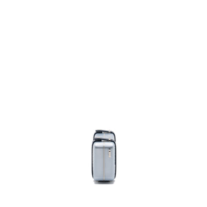 Dior X Rimowa clutch trunk Purse aluminium / calfskin silver / black Rovelle Bags