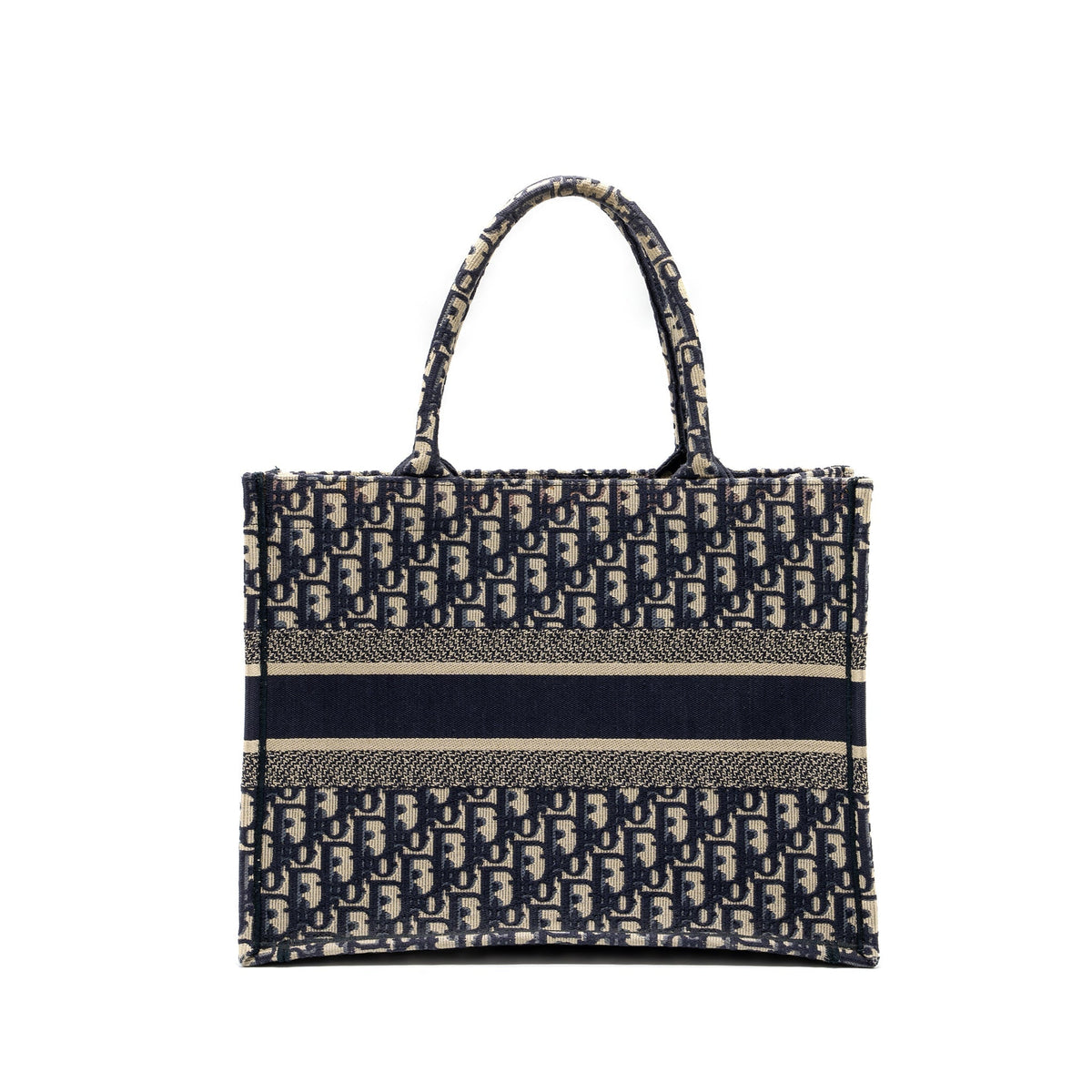 Dior medium book tote blue oblique emboidery Rovelle Bags