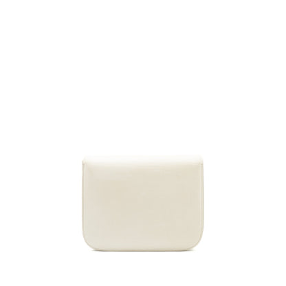 Celine Medium Classic Box Purse Calfskin White