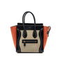 Celine micro luggage calfskin / suede leather multicolour