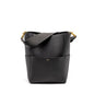 Celine Sangle Bucket Purse Calfskin Dark Grey