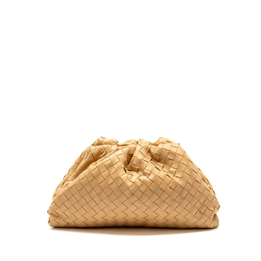 Bottega Veneta Pouch Intrecciato Leather Beige