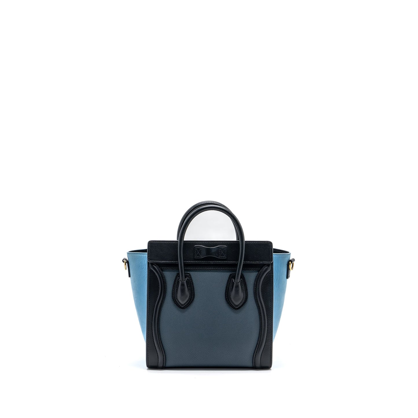 Celine Nano Luggage Purse Multi Colour blue/dark blue/black