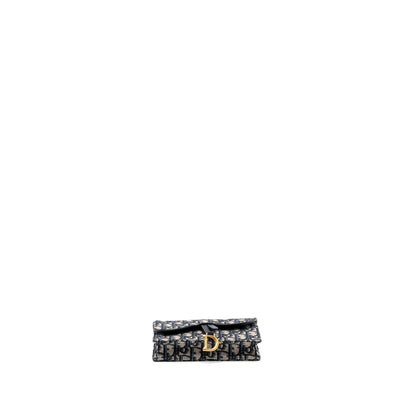 dior saddle belt pouch dior oblique jacquard blue Rovelle Bags