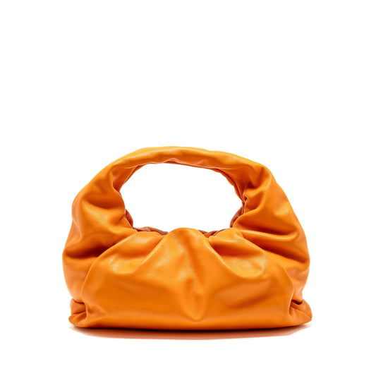Bottega Veneta Shoulder Pouch Calfskin Orange
