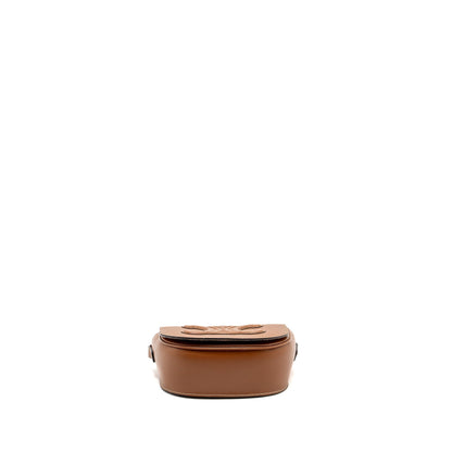 Celine Folco Cuir Triomphe Smooth Calfskin Tan