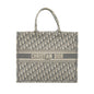 Dior Large Book Tote Dior Oblique Embroidery Ecru/Grey Rovelle Bags