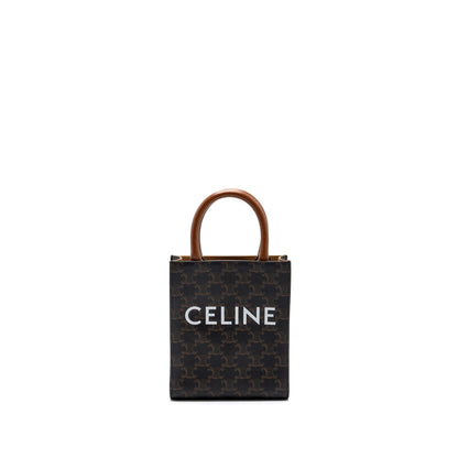 CELINE VERTICAL CABAS TRIOMPHE CANVAS BROWN