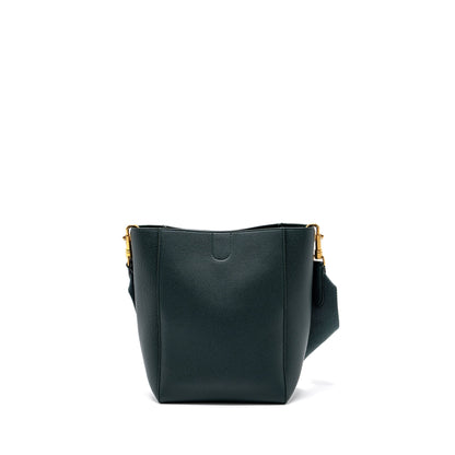 CELINE SMALL SANGLE BUCKET Purse CALFSKIN GREEN