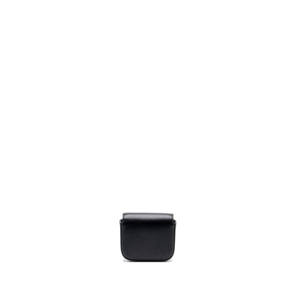 Celine Claude Shiny Calfskin Black