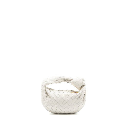 Bottega Veneta Mini Jodie lambskin white