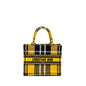 Dior small book tote canvas yellow / black Rovelle Bags