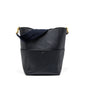 Celine Sangle Bucket Purse Calfskin Navy