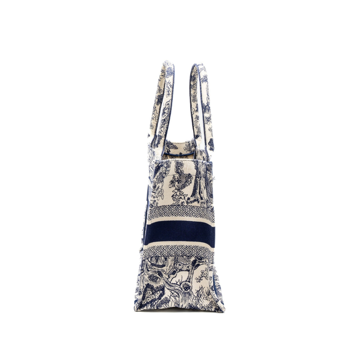 Dior Medium Book Tote Blue Toile de Jouy Embroidery Rovelle Bags